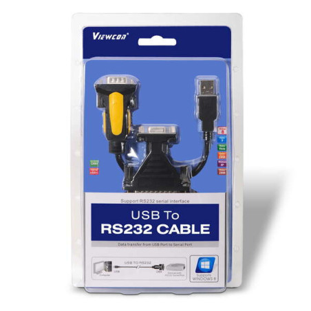 Convertisseur USB vers Série - Type A Mâle à RS232 DB9/M DB25/M - 1,8 m